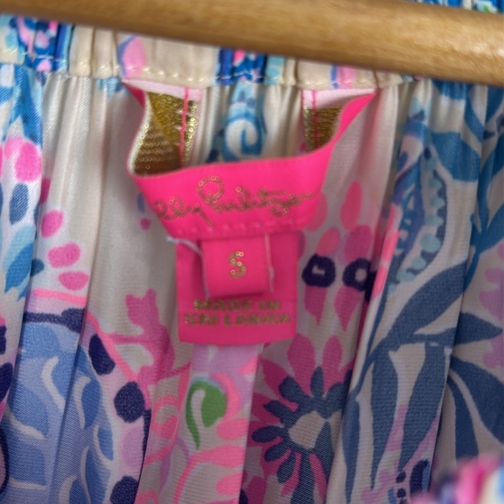 Lilly Pulitzer Nevie Off The Shoulder Top. Haute Nature. Size S. - Picture 7 of 9